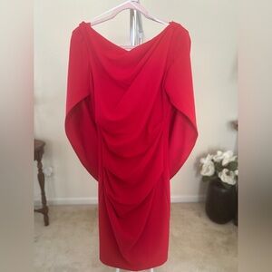 Red Cape Dress
